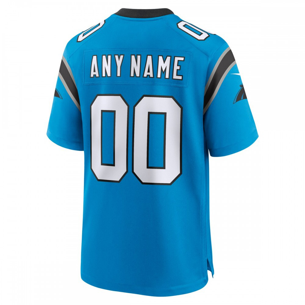 Carolina Panthers Nike Alternate Custom Game Jersey - Blue-GridironStore